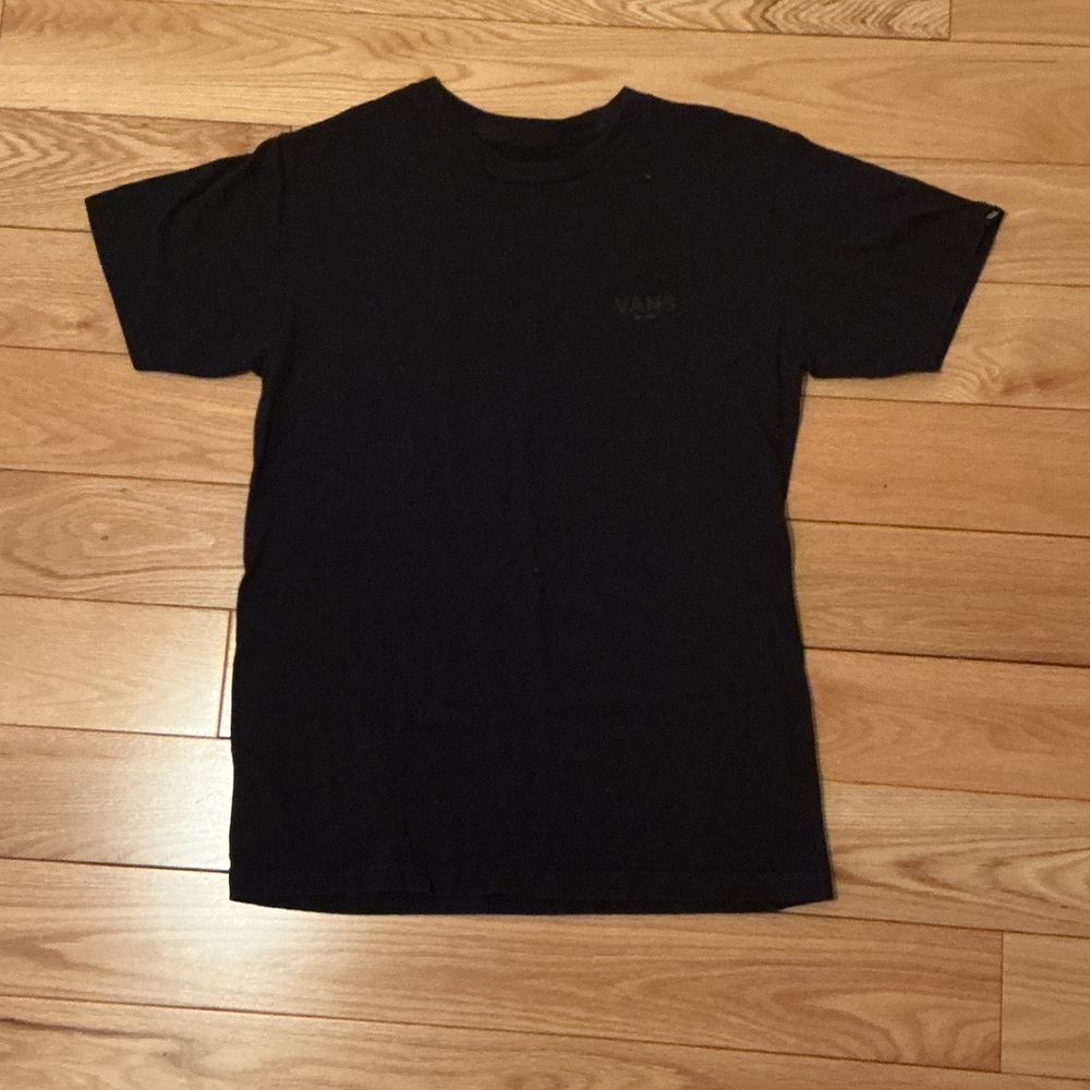 Vans Black Short Sleeve Crew Tee with Subtle Logo